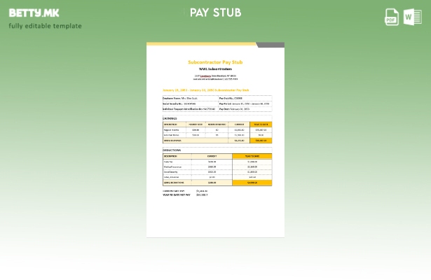 Модерен стил шаблон за никулци на WWL Subcontractors